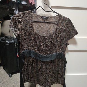 Leopard blouse